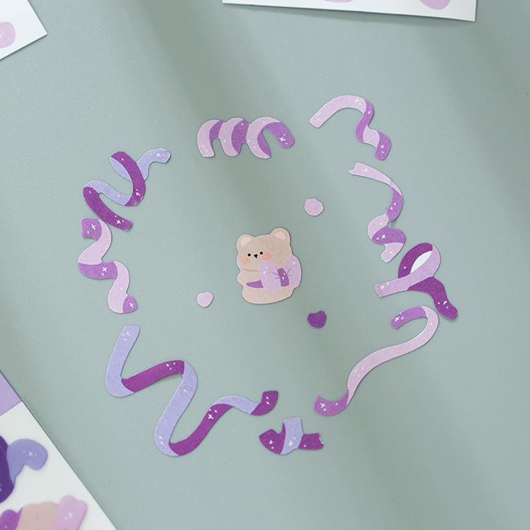 Set 2 tờ nhãn dán trang trí sổ tay/nhật ký nhiều mẫu xinh xắn tiện dụng