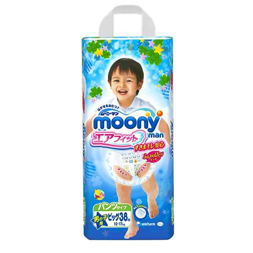 Tã quần bé trai Moony XL38 (12-17kg)
