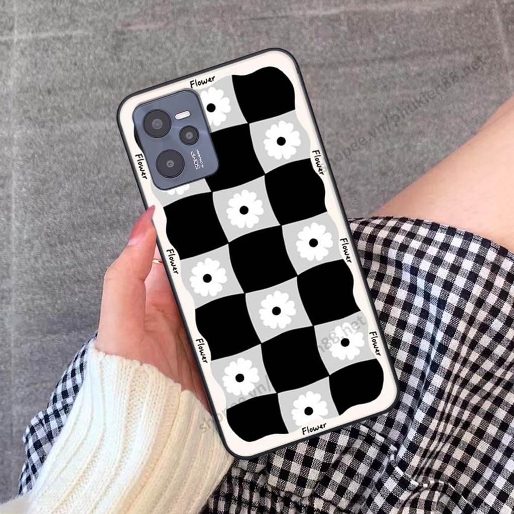 Ốp lưng Realme C35 ốp điện thoại LineBear, bé tóc xù, hoa siêu đẹp