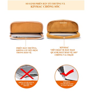 Sản phẩm phổ biến Túi chống sốc Laptop, bao Máy tính [chuyên dụng] KINMAC màu trơn 12inch, 13.3inch, 14inch, 15.6inch