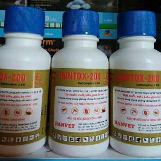 Thuốc diệt ruồi, muỗi, kiến, gián, bọ chét, ve chó... Hantox 200