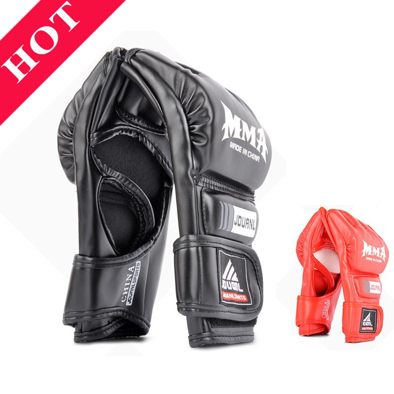 🎁 Găng võ tự do MMA hở ngón ⚡FREE SHIP⚡ Găng tay võ thuật [ HOT ]