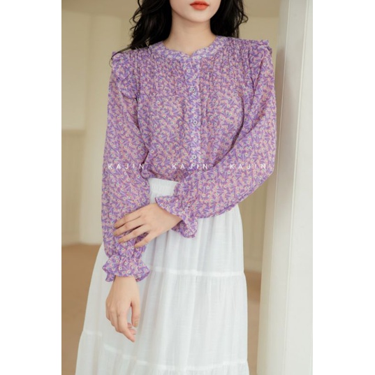 Áo chiffon hoa
