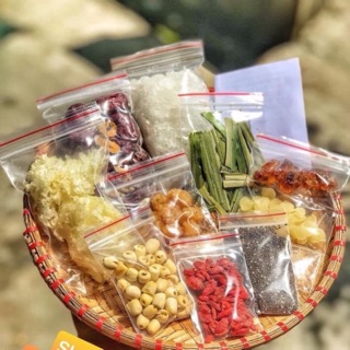 SET NGUYÊN LIỆU NẤU CHÈ DƯỠNG NHAN 12 VỊ