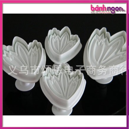 Bộ cutter tạo hình 3d ( fondant) hình nụ hoa