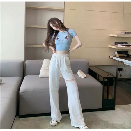 Áo Thun Croptop In Hình Pokemon Đáng Yêu Cho Nữ