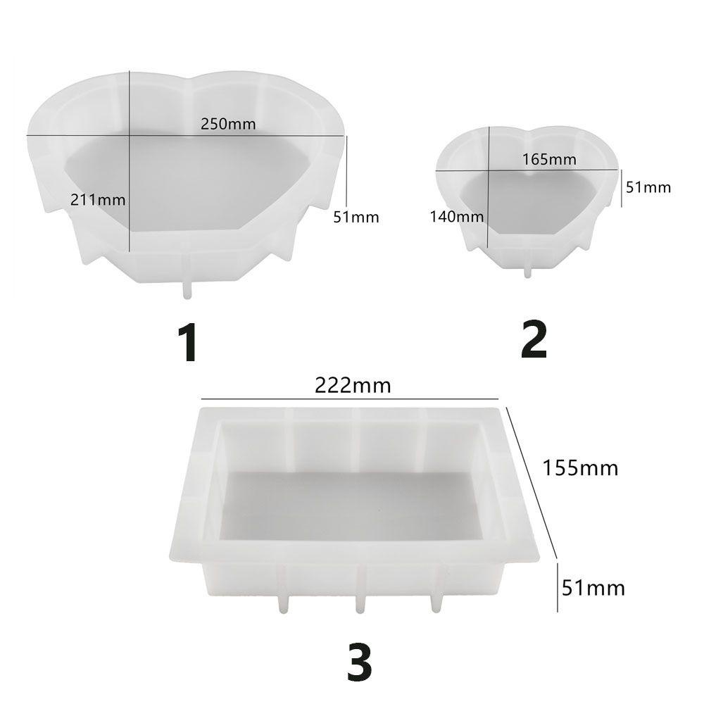 Khuôn Làm Khung Ảnh Trang Trí Hình Trái Tim Chữ Nhật KENT1 DIY