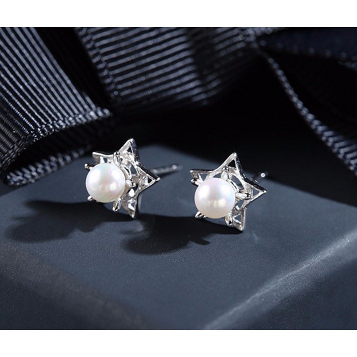 Bông Tai Ngôi Sao Bạc 925 Cao Cấp S536