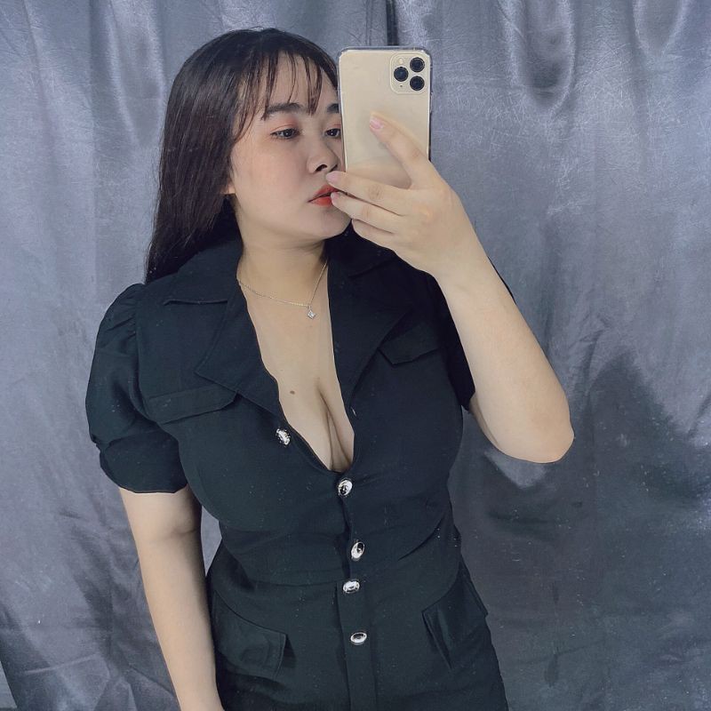 Sét vest váy A bigsize 60-90kg hình mẫu chụp thật