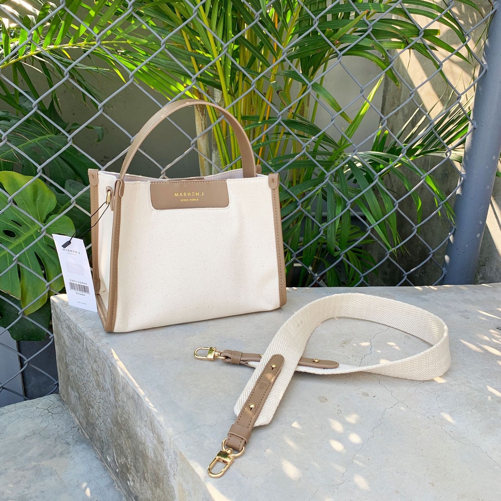 Túi Tote Vải Canvas Hình Vuông Cỡ Lớn Thiết Kế Mới Năng Động Thời Trang