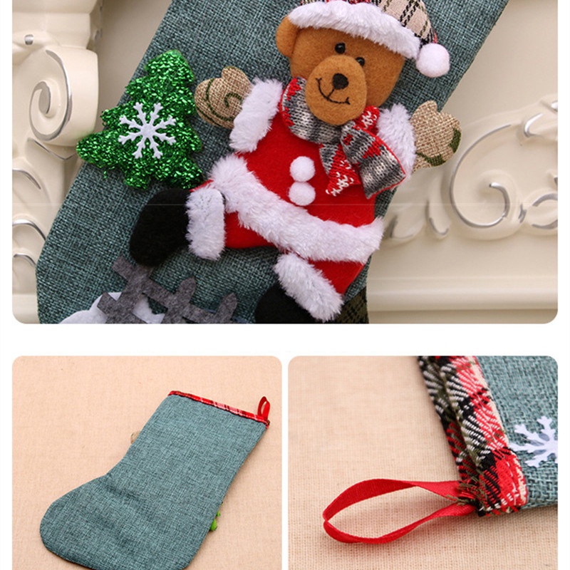 Phụ Kiện Treo Trang Trí Cây Thông Giáng Sinh / Năm Mới Hình Gấu / Ông Già Noel / Tuần Lộc