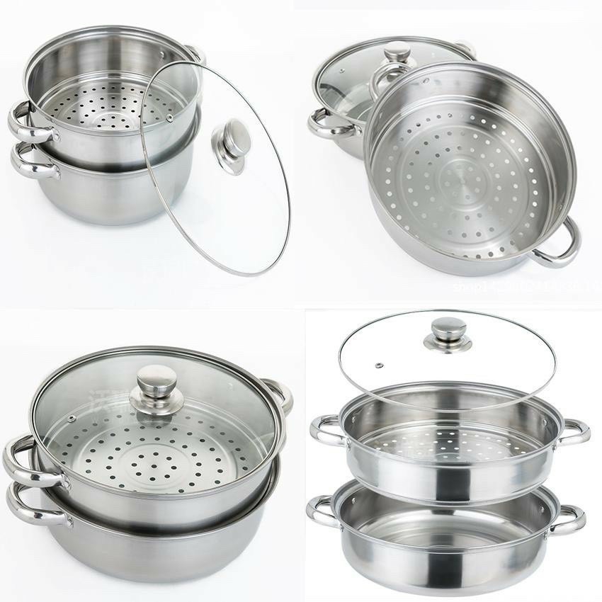 Nồi Hấp Inox 2 Tầng 28cm
