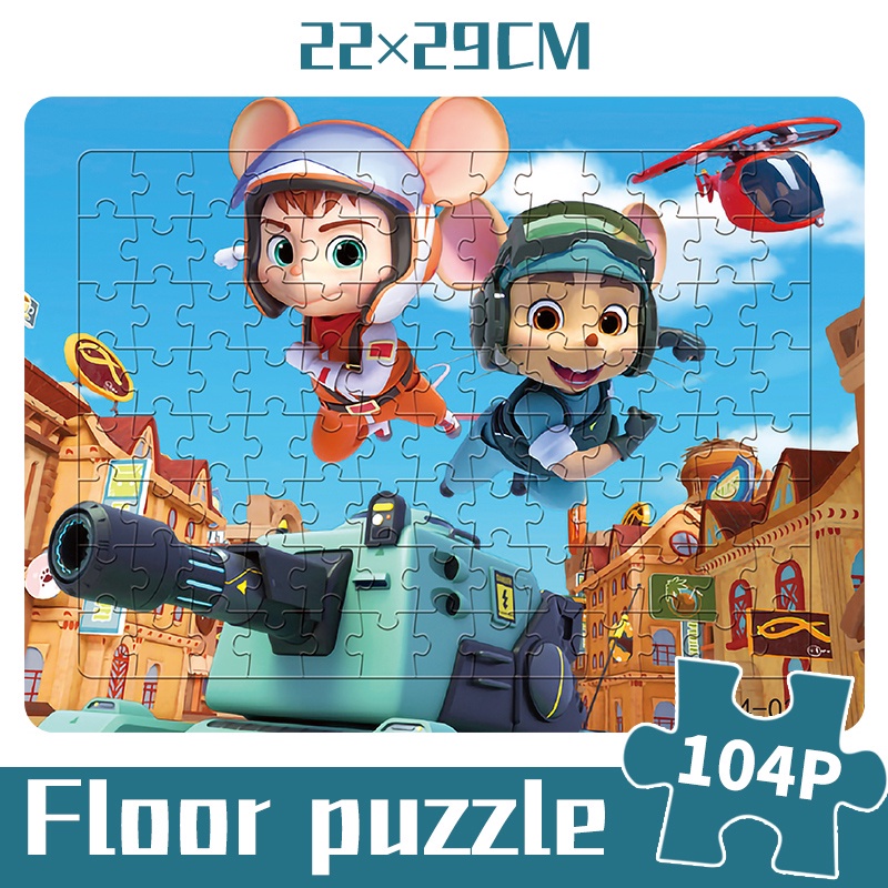 Set đồ chơi xếp hình gồm 104 mảnh ghép cho bé