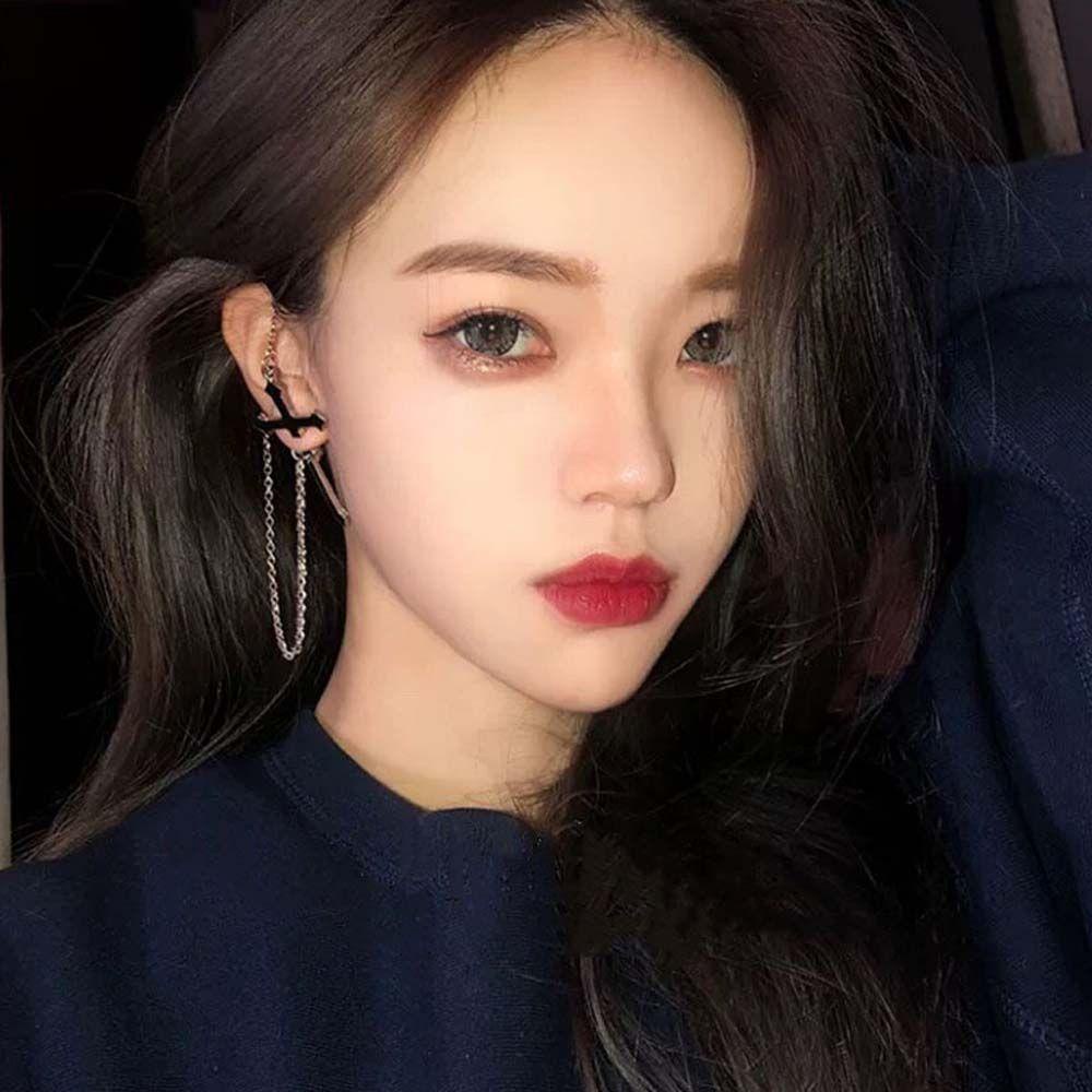 Bông Tai Dạng Mở Phối Khóa Kéo Phong Cách Cổ Điển Dành Cho Nữ