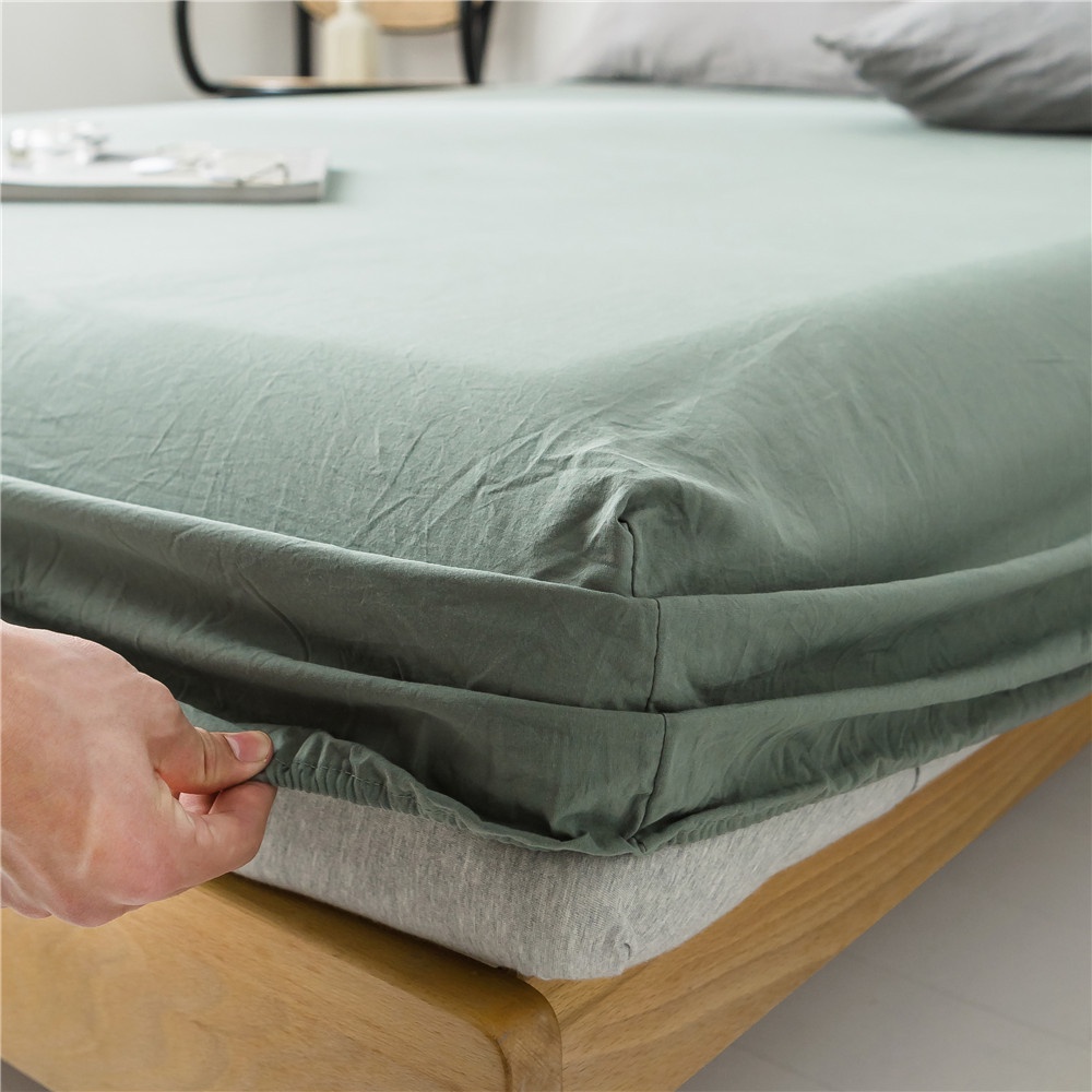Ga Giường Drap Giường Cotton Tici (Không Kèm Vỏ Gối Nằm) Một Màu Trơn - Ga Trải Nệm Bốn Mùa Không bai xù | BigBuy360 - bigbuy360.vn