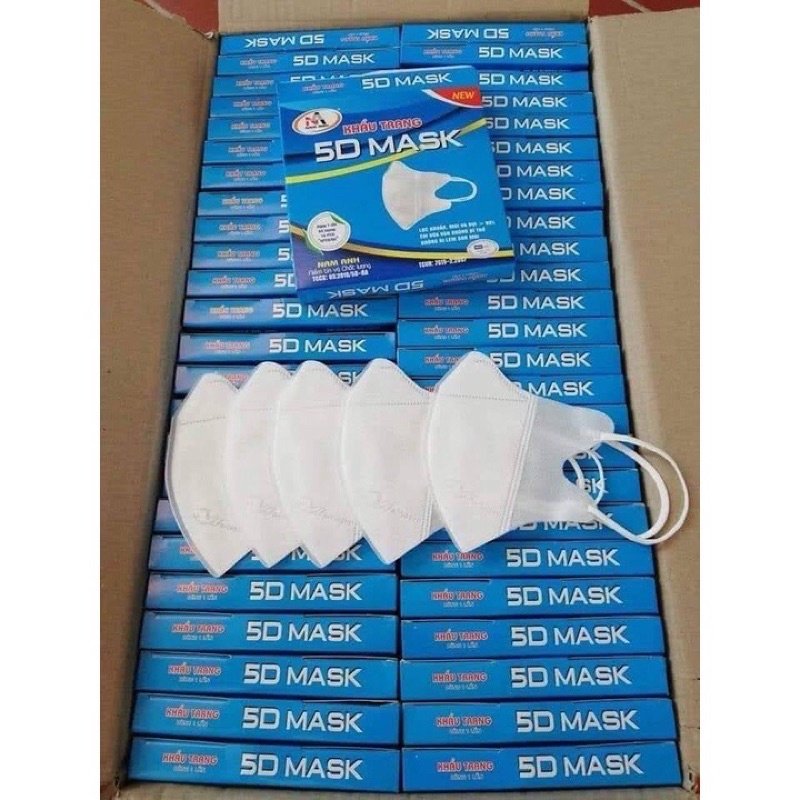 Khẩu Trang 5D Mask Màu Trắng Famapro