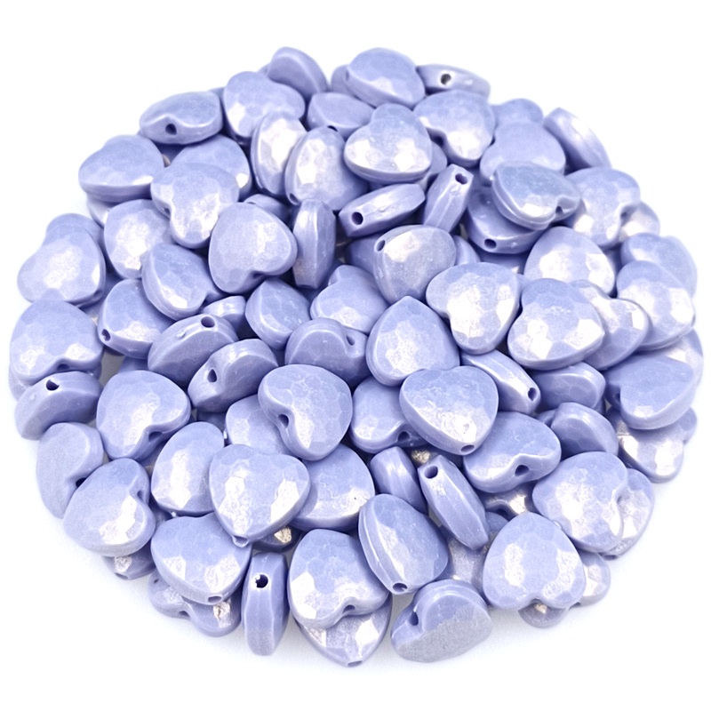 Bộ 20 Hạt Nhựa Hình Trái Tim 11mm Tự Làm Trang Sức