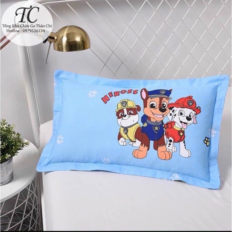 Gối Trẻ Em Cho Bé Đi Mầm Non Vải Cotton Thoáng Mát