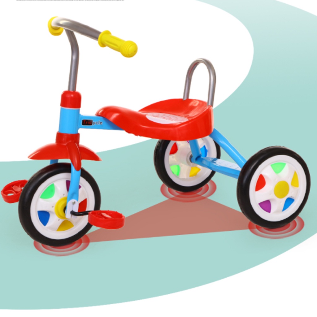 xe đạp 3 bánh trẻ em khung thép chắc chắn