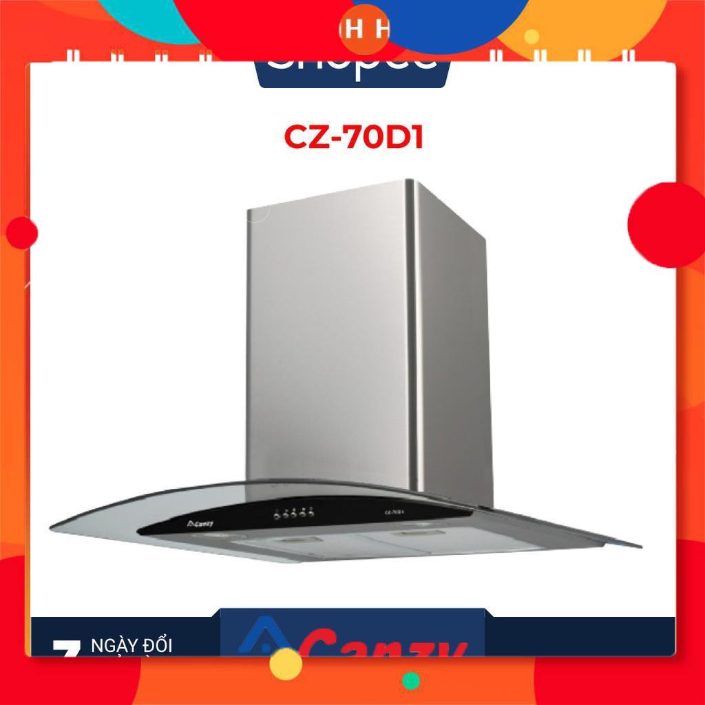 Máy hút mùi bếp kính cong 7 tấc CANZY CZ-70D1 - Hàng chính hãng - Bảo hành 12 tháng 24h