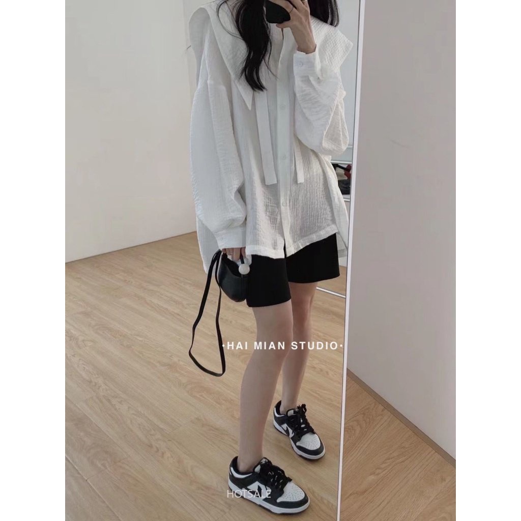 Áo Sơ Mi Tay Dài Dáng Rộng Phong Cách Thời Trang Hàn Quốc 2022