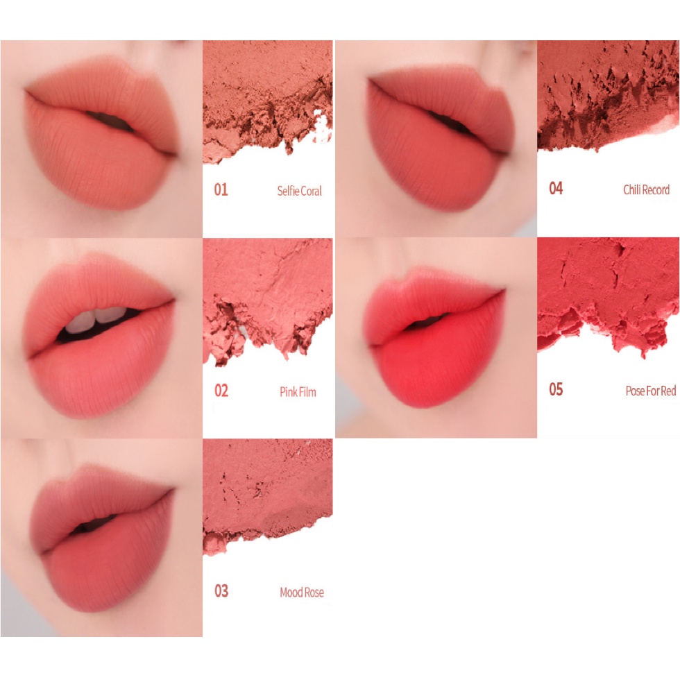 Son lì Hakit 10 màu lấp lánh 3.5g