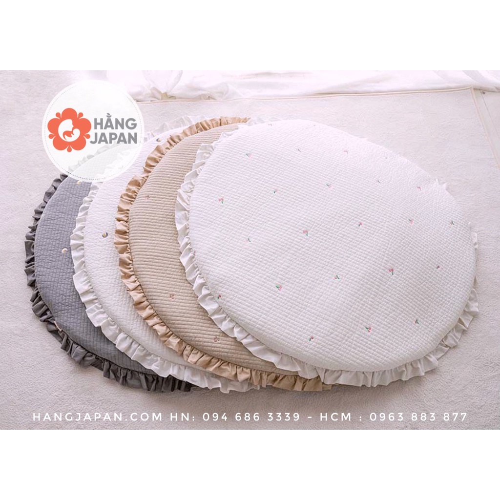 Đệm tròn / gối ôm Moon and Star White (Lolbaby) cho bé từ sơ sinh hàng chính hãng