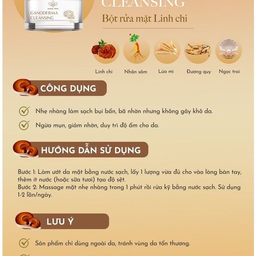 Bột rửa mặt Linh Chi Hana Miss ☘CHÍNH HÃNG☘ an toàn cho mọi loại da | BigBuy360 - bigbuy360.vn