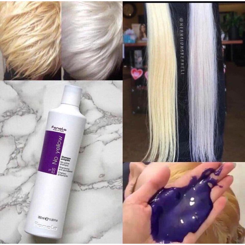 DẦU GỘI TÍM KHỬ VÀNG FONOLA - Khử vàng, giữ màu nhuộm dành cho tóc tẩy