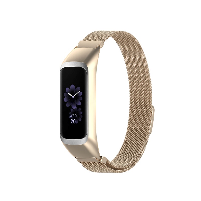 Dây Đeo Bằng Thép Không Gỉ Khóa Nam Châm Cho Đồng Hồ Thông Minh Samsung -Galaxy Fit2 SM-R220