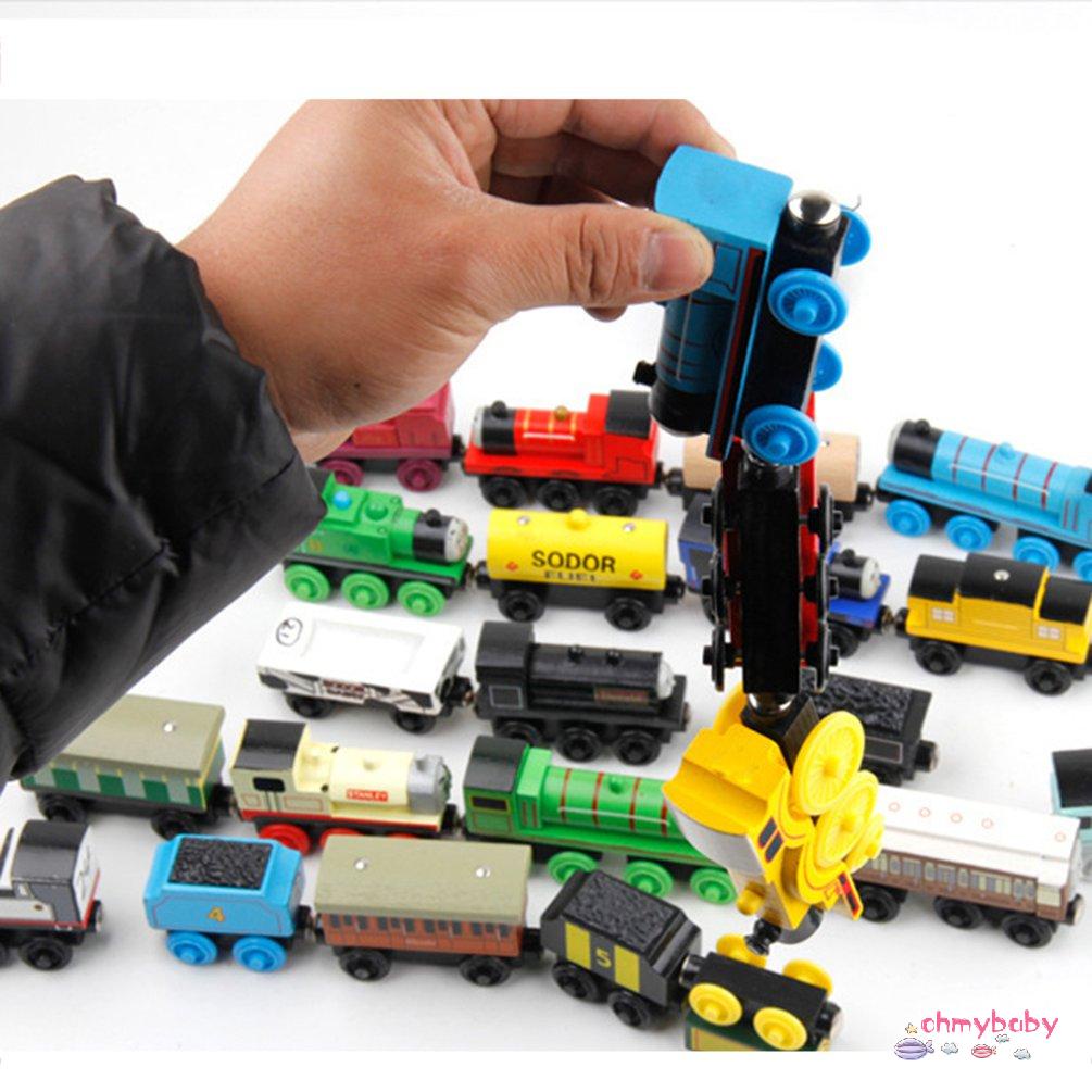 Đồ Chơi Tàu Lửa Thomas Bằng Gỗ Có Nam Châm Dành Cho Trẻ Em