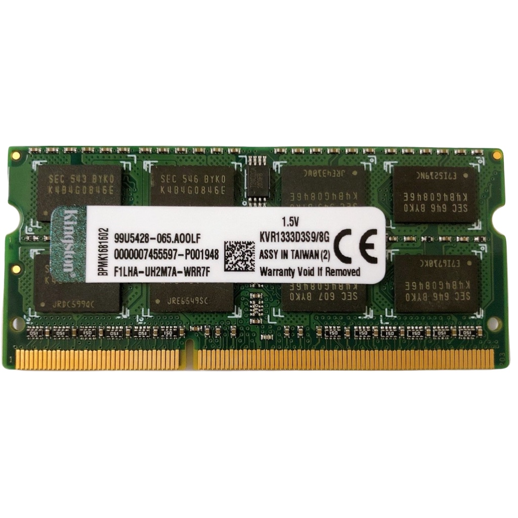 Ram Laptop Kingston 8GB DDR3 1333MHz 1.5V Chính Hãng - Bảo hành 36 tháng