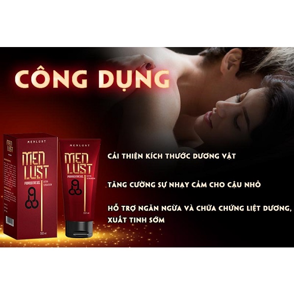 GEL SINH LÝ MENLUST Tăng Khả Năng Nam Giới Giải Quyết Chuyện Thầm Kín Phái Mạnh