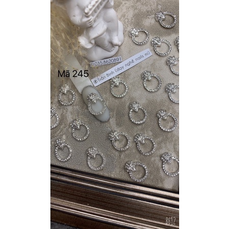Charm cao cấp mã 245_ mã 254, phụ kiện gắn móng tay