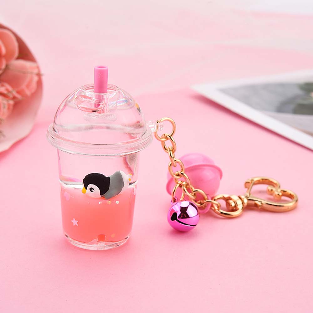 Móc Khóa Hình Bình Sữa Dễ Thương