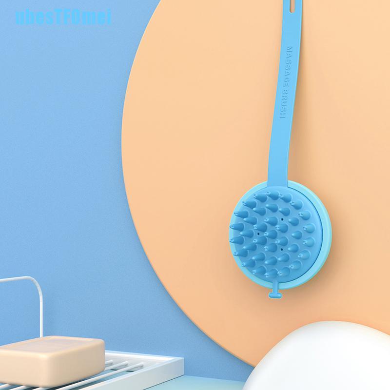 Lược Chải Tóc Massage Da Đầu Bằng Silicone Dùng Được Cả Dạng Ướt Và Khô