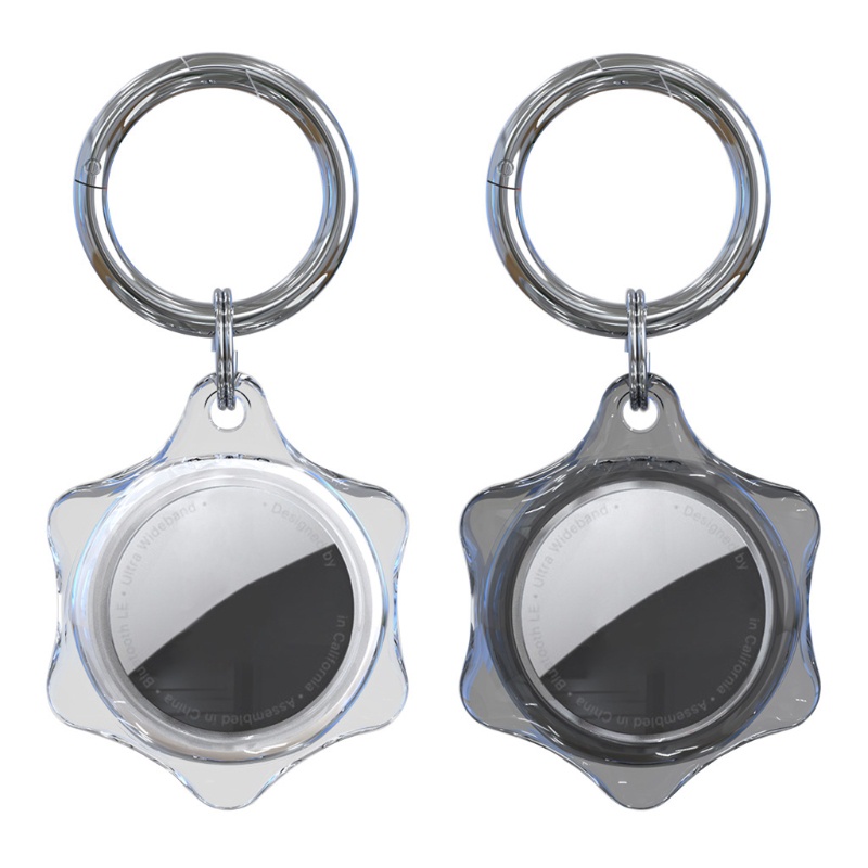 [Hàng mới về] Vỏ trong suốt chống rơi chống sốc có móc khoá bảo vệ thời trang thích hợp cho AirTag