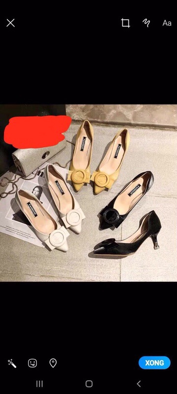 (SIÊU RẺ) giày cao gót khuyên tròn hót nhọn sang chảnh