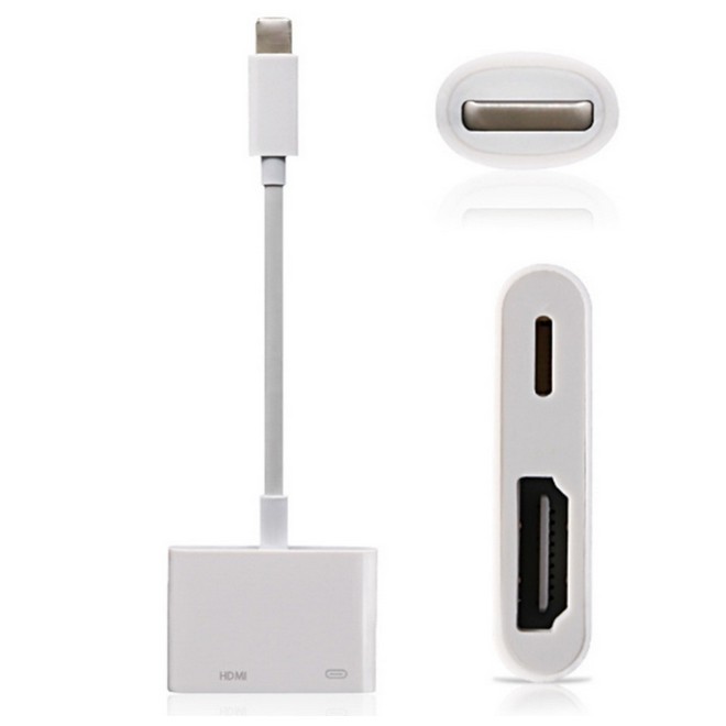 bộ chuyển đổi từ cổng lightning sang hdmi 1080p cho iphone & ipad, cáp hdmi cho Iphone, cáp chuyển nightning sang HDMI