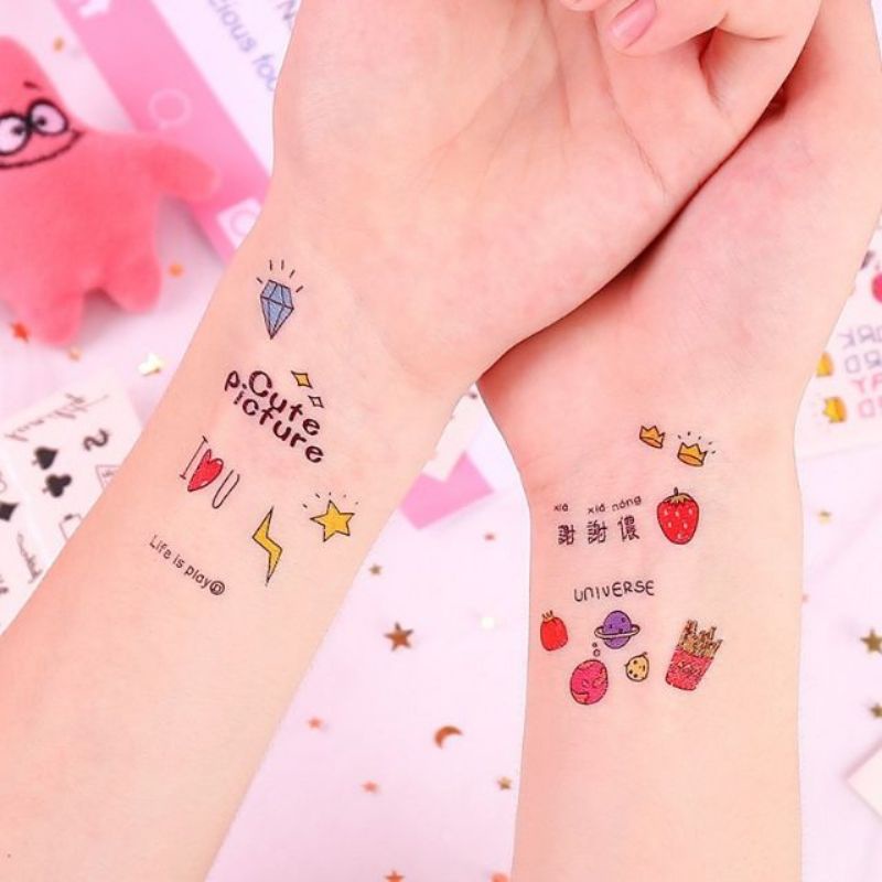 [DEAL] Hình xăm mini sticker anime 10*6cm. Xăm dán tạm thời Boss tatoo