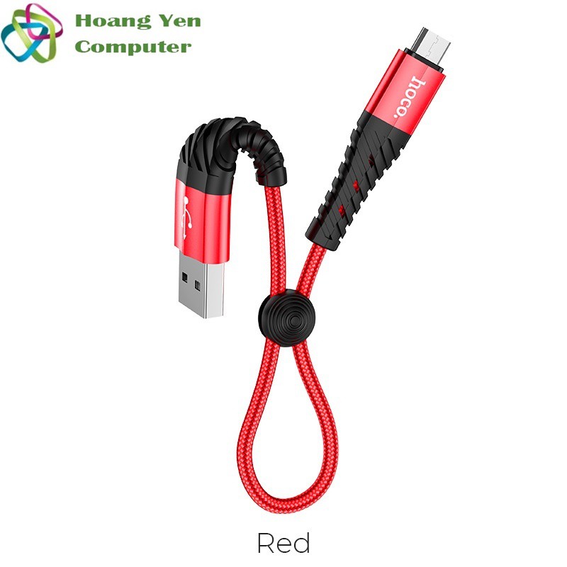 Cáp Sạc MICRO USB Hoco X38 Dài 25CM Dây Dù Cho Android - BH 3 Tháng 1 đổi 1 (MÀU SẮC NGẪU NHIÊN) - Hoàng Yến Computer