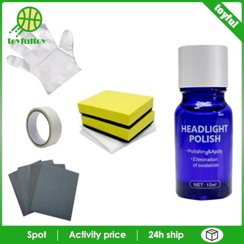 [Toyfulcabin] Bộ Phục Hồi Đèn Pha, Ống Kính Phục Hồi Chức Năng Đánh Bóng Nhẹ, Để Blurring Ageing Vàng Với Dụng Cụ Làm Sạch
