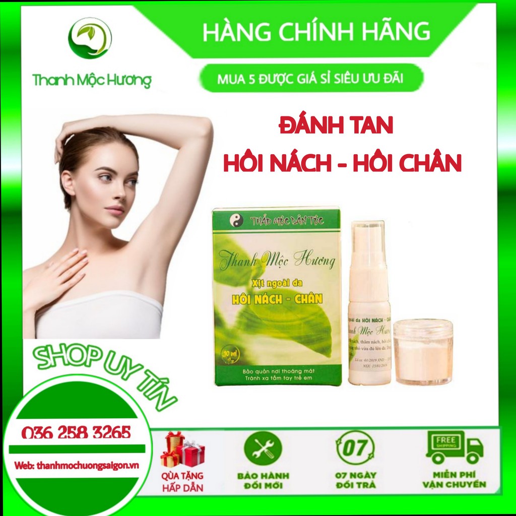 Xịt Hôi Nách -Hôi Chân Triệt Để [Chính Hãng Thanh Mộc Hương]
