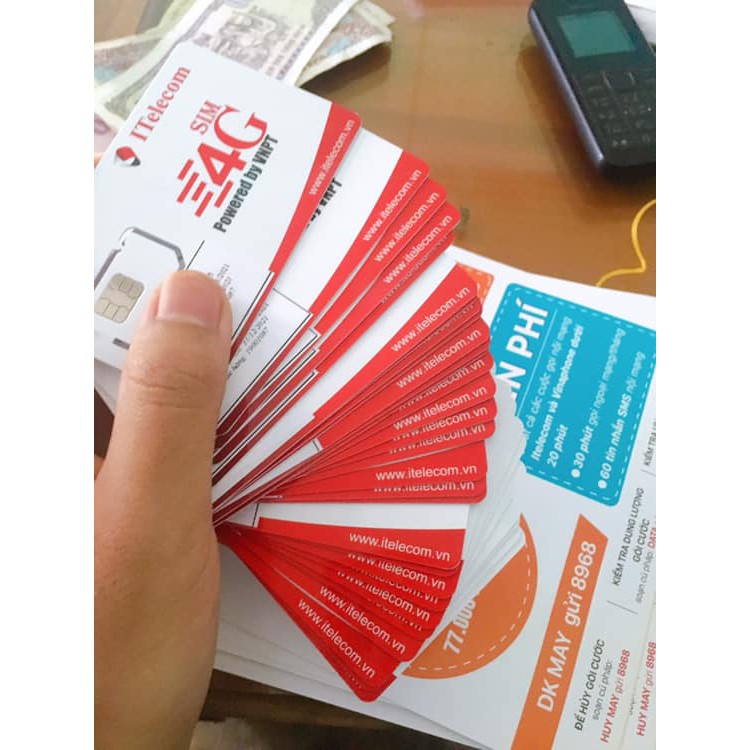 SIM 4G I-TELECOM GÓI CƯỚC MAY TẶNG 90GB/THÁNG NGHE GỌI VÀ SMS HOÀN TOÀN MIỄN PHÍ