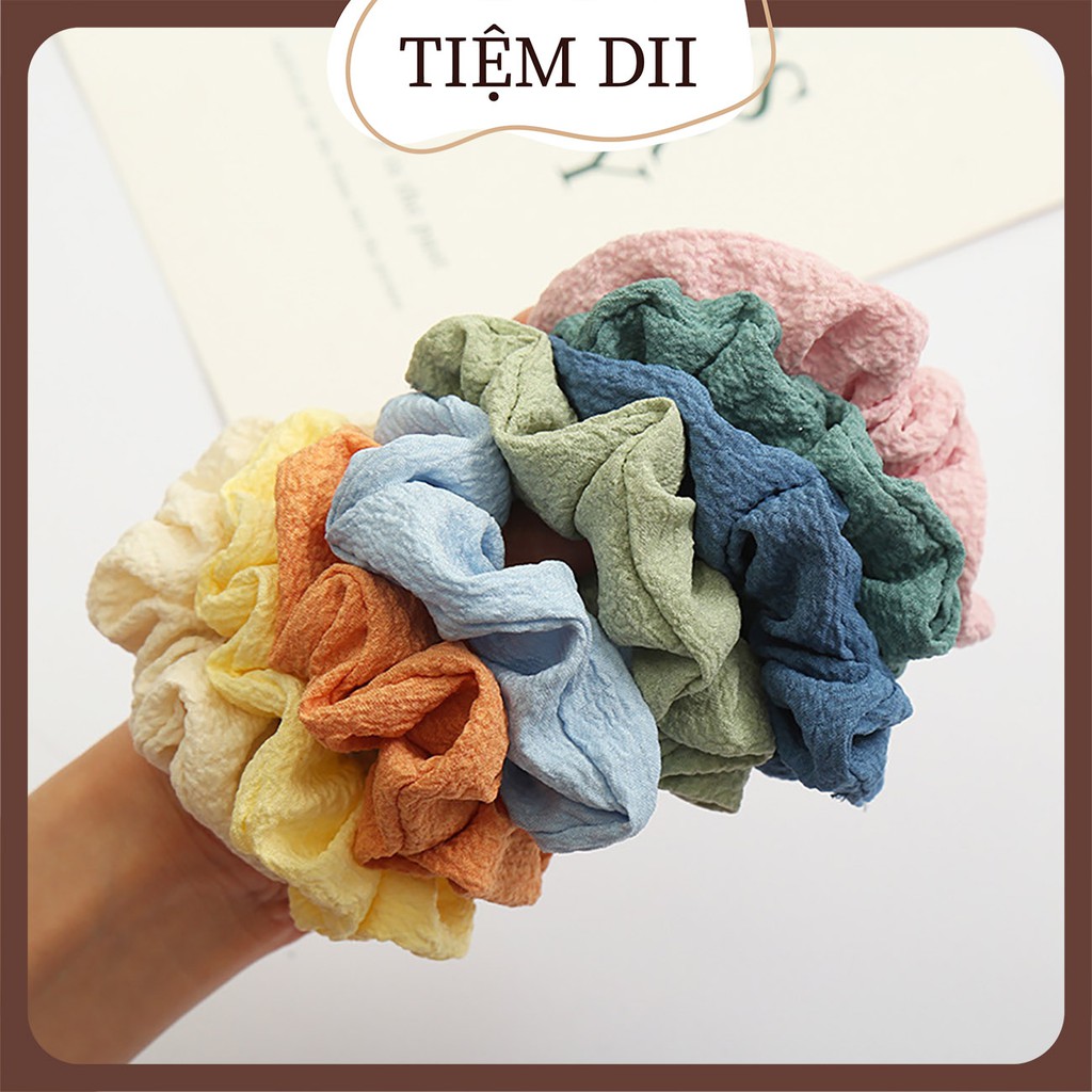 Dây Buộc Tóc Style Hàn Quốc Dây Buộc Tóc VinTage Cột Tóc scrunchies Cute Nhiều Màu