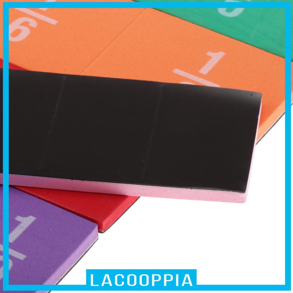 [LACOOPPIA] 51 Pieces Learning Resources Double-sided Magnetic Fraction Squares