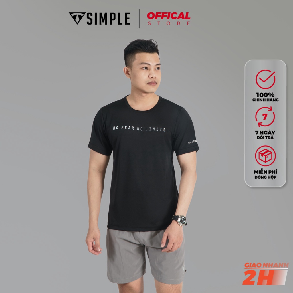 Áo Thể Thao Nam TSIMPLE cổ tròn tay ngắn tập gym vải thun lạnh thoáng mát co giãn chuẩn form MSSAHP4 | BigBuy360 - bigbuy360.vn