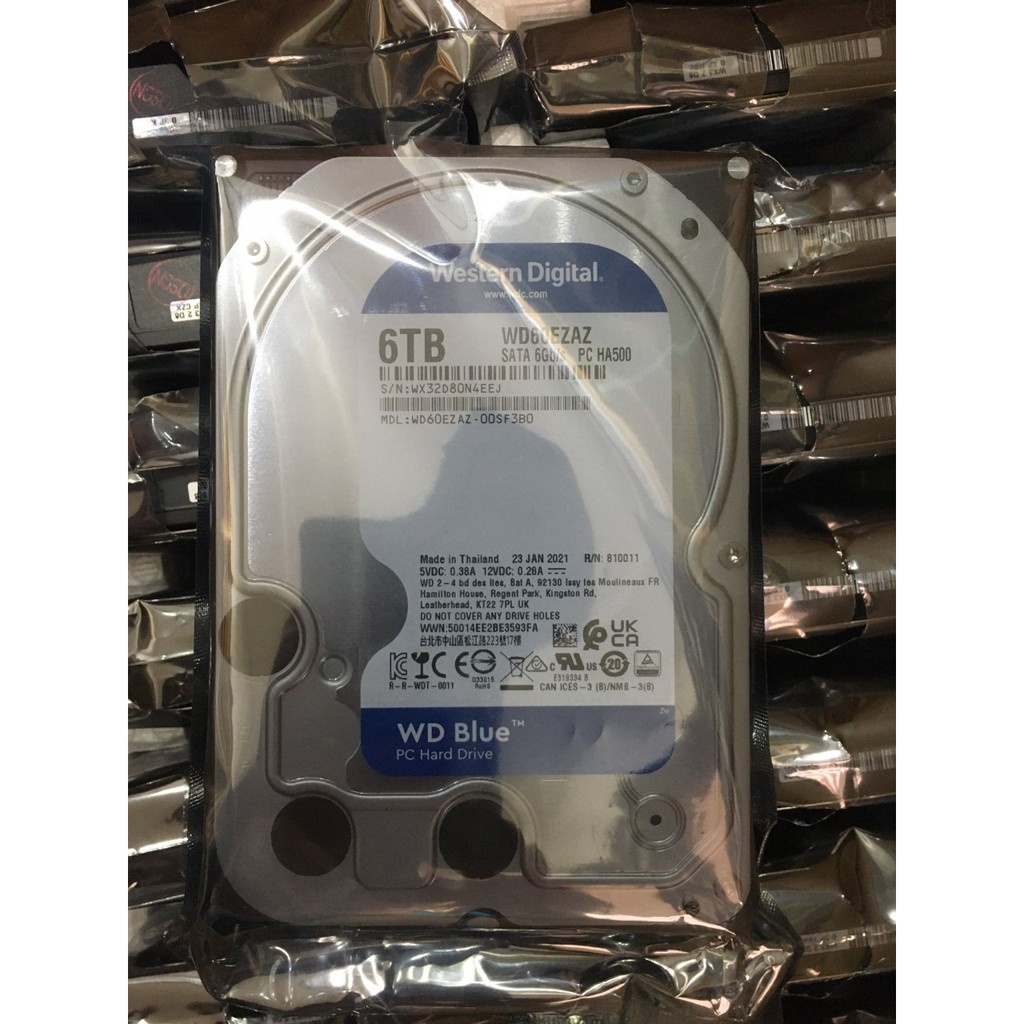 Ổ Cứng HDD WD Blue 4TB/ 6TB 3.5 inch SATA III -WD40EZAZ - WD60EZAZ - Bảo hành 24 tháng | BigBuy360 - bigbuy360.vn
