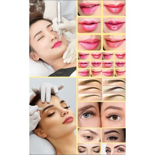 Tranh dán tường 3D Phun Thêu Lông Mày - Phun môi thẩm mỹ