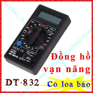 Đồng hồ vạn năng bỏ túi DT-832 có loa báo